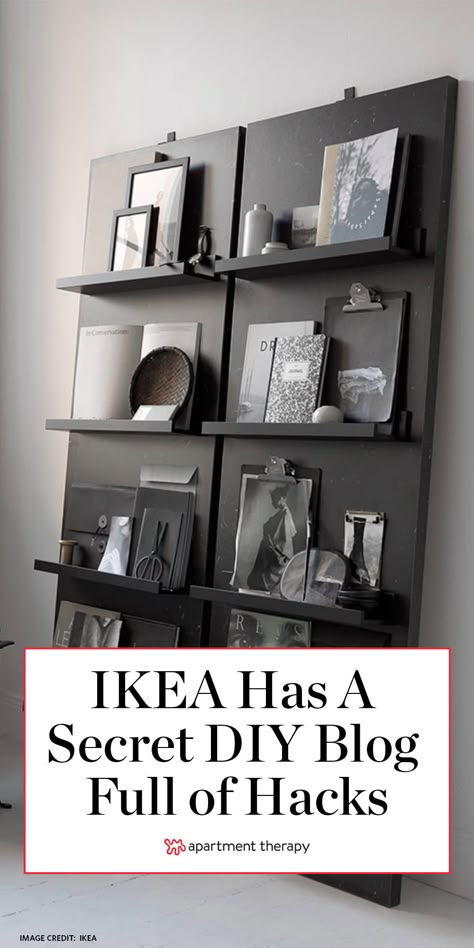 IKEA DIY Blog Livet Hemma | Apartment Therapy Algot Ikea, Ikea Desk Hack, Koti Diy, Ikea Kallax Hack, Ikea Finds, Easy Ikea Hack, Ikea Hack Ideas, Ikea Decor, Ikea Furniture Hacks