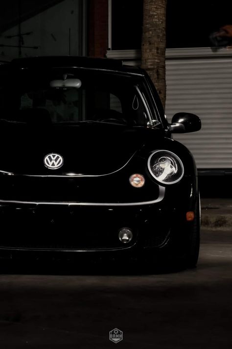 Black Volkswagen Beetle, Black Vw Beetle, Mini Pickup, Black Beetle, Beetle Vw, Bug Beetle, Bug Car, Vision Book, Volkswagen New Beetle