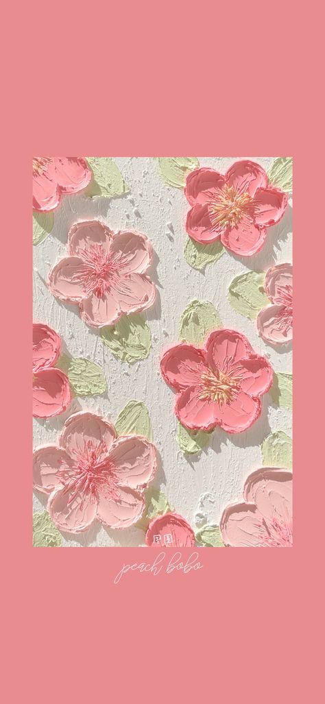 Pink Oil Painting Wallpaper, Pink Oil Pastel Art, Tekscher Art, Aesthetic Flower Paintings, Sugar Painting Art, Pastel Pink And Green Aesthetic, Pink And Green Aesthetic Wallpaper, Oil Pastel Art Aesthetic, Aesthetic Notebook Cover Design