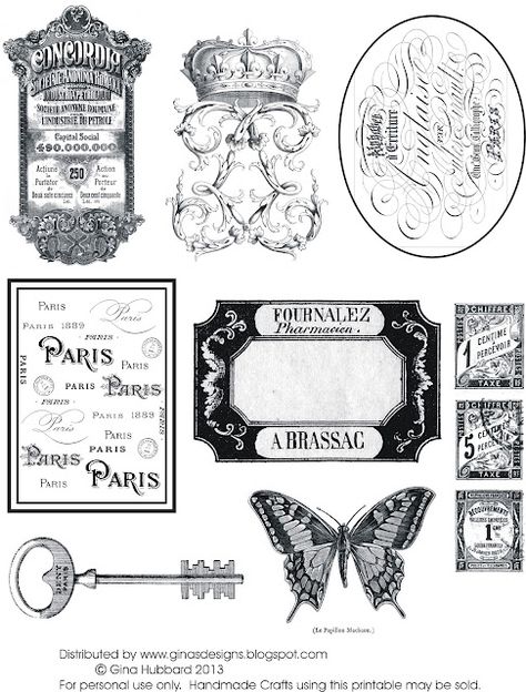 Harry Potter Potion Labels, French Printable, French Ephemera, Free Vintage Printables, Freebie Friday, Printable Vintage, Vintage Junk Journal, Images Vintage, Oui Oui