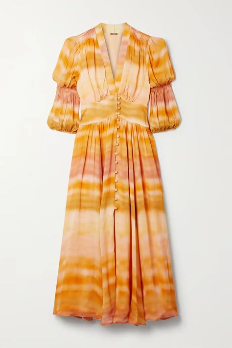 Your 101 guide on how to wear tie-dye this summer Tie Dye Dress Outfit, Outfit With Tie, Orange Casual Dress, Kurta Patterns, Interesting Outfits, Ikat Dress, Casual Wear Dress, Tie Dye Outfits, Dye Dress