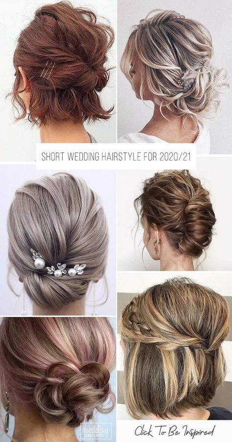 Grow Out Hair, Hairstyle Ideas For Short Hair, For Wedding Hairstyles, Wedding Hairstyles For Short Hair, Formal Hairstyles For Short Hair, Wedding Hairstyle Ideas, Growing Out Hair, Braids For Medium Length Hair, Ideas For Short Hair