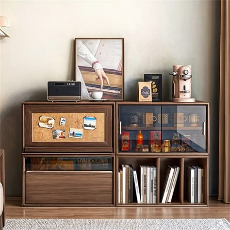 Bedroom Airy, Wood Cube Storage, Outdoor Hallway, Turntable Setup, Organizer Furniture, Wide Cabinet, Arts And Crafts Home Decor, Record Player Table, Cube Storage Organizer