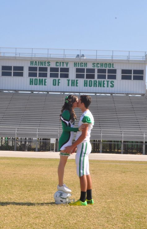 Jake & I's football/cheerleader pictures! :) Football Couple Pictures, Football Relationship Goals, Cute Couples Football, Football Relationship, Soccer Couples, Video Sport, Football Couples, Cheerleading Pictures