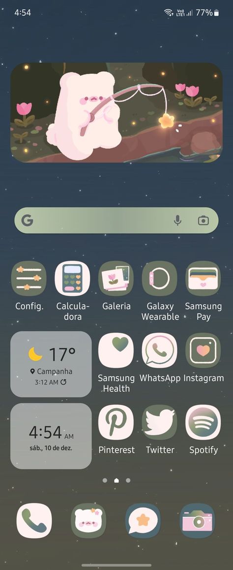 Samsung Cute Wallpaper, Cute Android Themes, Samsung Phone Theme Ideas, Samsung Home Screen Ideas Aesthetic, Sleepydaze App Icons, Sleepydaze_ Wallpaper, Cute Samsung Themes, Phone Themes Samsung, Phone Theme Ideas Android