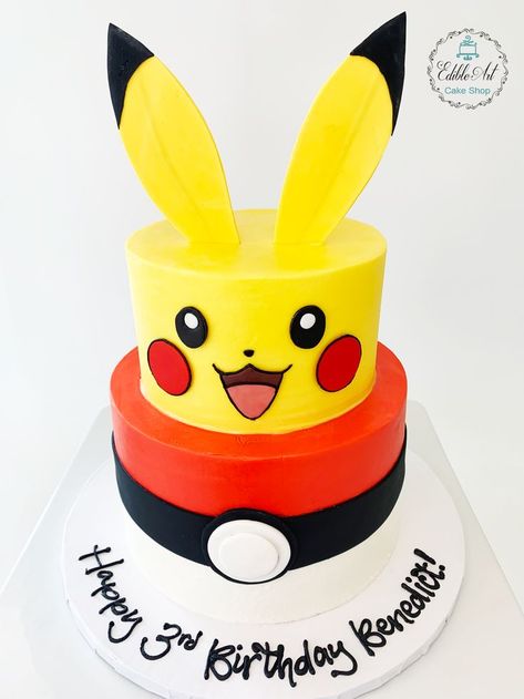 Pastel Pokemon, Minions Birthday Party Decorations, Pikachu Birthday, Minions Birthday Party, Pikachu Cake, Minions Birthday, Pokémon Party, Mouse Images, Pokemon Cake