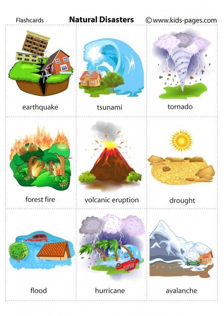 Natural Disasters For Kids, Natural Disasters Lessons, Natural Disasters Activities, Natural Disasters Art, Emergency Preparedness Checklist, Anniversary Message, Kids Pages, Printable Flash Cards, Natural Disaster