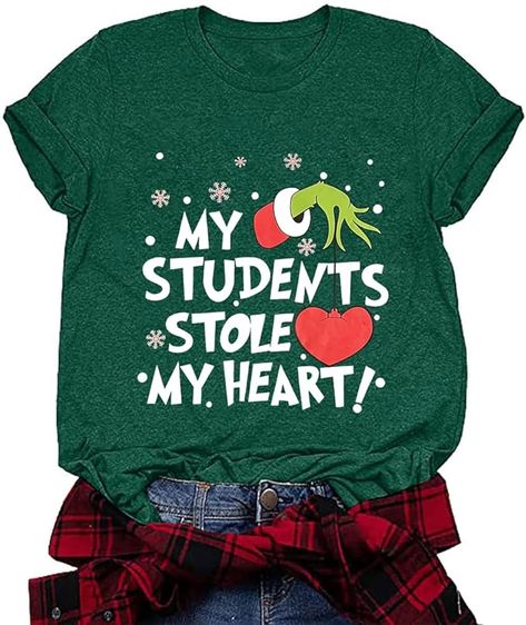 Christmas Wear, Womens Christmas Shirts, Crewneck Design, Teacher Things, Thanksgiving Shirt, Teacher Tees, Teacher Tshirts, T Shirt And Shorts, Styl Vintage