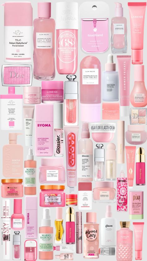 Preppy Inspiration, Sephora Skin Care, Pink Lifestyle, Eye Makeup Pictures, Pink Life, Fancy Makeup, Pretty Skin Care, Pastel Pink Aesthetic, Skin Care Items