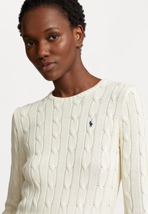 Polo Ralph Lauren JULIANNA LONG SLEEVE - Jersey de punto - offwhite