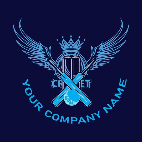 Blue design Cricket wickets and ball logo. Wicket and bails logo, equipment sign. Cricket championship logo. modern sport emblem vector illustration. Cricket logo design Cricket Logo Creative, Cricket Team Logo Design, Cricket Team Logo, Cricket Logo Design, Best Photography Logo, Cricket T Shirt Design, Cricket Logo, Invoice Format, Cricket Poster