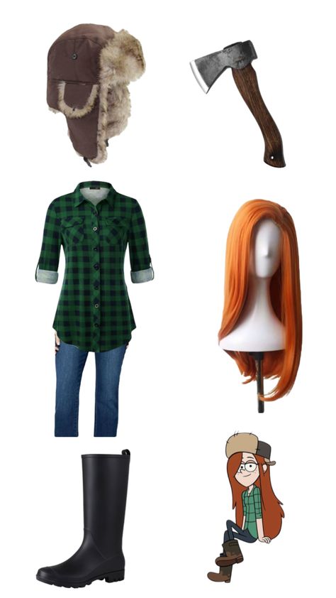 #gravityfalls #wendy #costume #cosplay #outfit #rave #coachella #festival Gravity Falls Costumes, Wendy Costume, Gravity Falls Cosplay, Costumes For Teenage Girl, Gravity Falls Characters, Character Halloween Costumes, Outfit Rave, Book Character Costumes, Halloween Costume Outfits