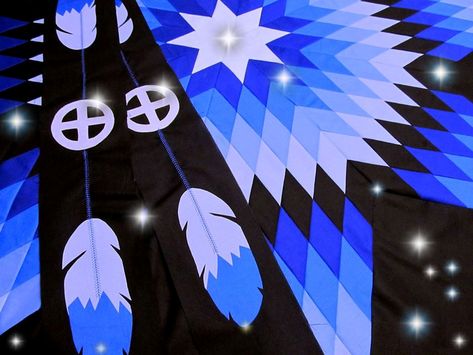 Native Star Quilt Pattern, Native American Star Quilts, Native American Quilt Patterns, Eagle Quilt, Seminole Patchwork, Native American Quilt, Ribbon Shirts, Quilt Big, Ribbon Skirt