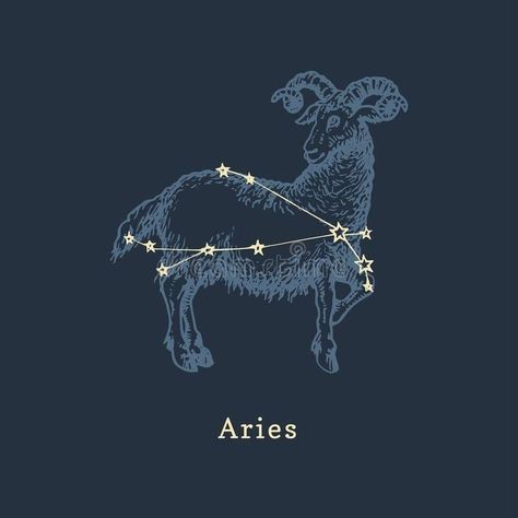 Aries Logo, Astrological Sign, Zodiac Sign, Graphic Illustration, Ram, Graphic Illustrations