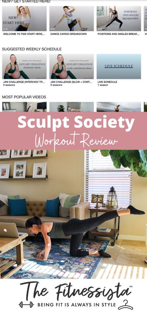 Sharing my thoughts on Sculpt Society and if I’d recommend this workout app. Sculpt Society was created by trainer Megan Roup and is a blend of dance cardio, barre, Pilates, and traditional strength. Megan worked as a professional dancer for the Brooklyn Nets and developed this workout style in 2017. She wanted to create a program that would help women reach their goals and would still be fun. Check out my full review here! | The Fitnessista Sculpt Society, Arms And Abs, Endurance Workout, Dance Cardio, Psychological Well Being, Workout Program, Most Popular Videos, Health App, Fitness Instructor