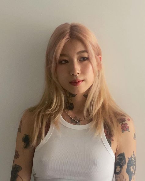 Jasmine Chan ✨ on Instagram: “past week” Jasmine Chan, Jasmine Tattoo, Aesthetic Photo, Character Design Inspiration, Personal Style, T Shirts For Women, Tattoos, Women's Top, Hair