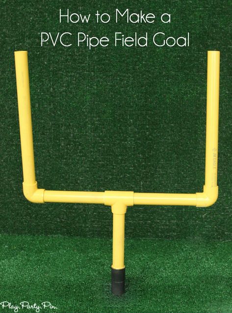 How to make field goal posts that are perfect for football party decorations Field Goal Post, Diy Football Party, Football Goal Post, Football Banquet, Sports Theme Classroom, Football Party Decorations, Football Baby Shower, Football Goal, Sports Classroom