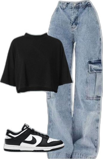 Casual College Outfits, Casual Preppy Outfits, Trendy Outfits For Teens, Everyday Fashion Outfits, Casual Day Outfits, Quick Outfits, Tomboy Style Outfits, Easy Trendy Outfits, Teenager Outfits