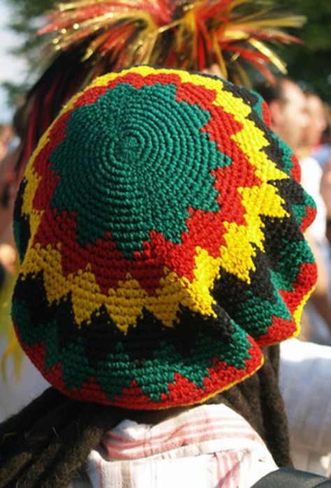 Instructions for a Crocheted Dreadlock Hat | eHow Marley Crochet, Crochet Bob, Slouchy Hat Crochet Pattern, Crochet Mens Hat, Crochet Dreads, Hat Patterns Free, Crocheted Hat, Crochet Hat Free, Crochet Knit Hat