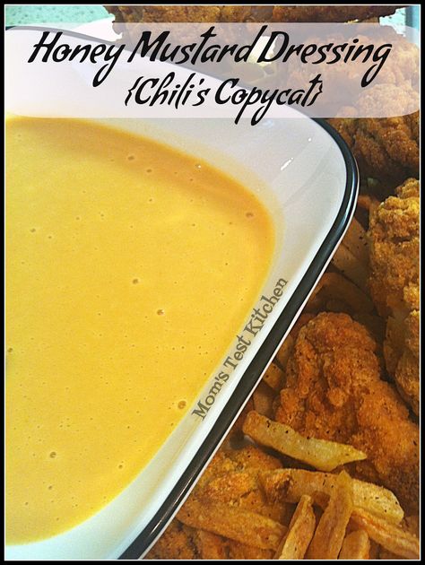 momstestkitchen: Homemade Honey Mustard Dressing {Chili's Copycat}. 1/2 cup each of mayo, honey & Dijon mustard. Homemade Honey Mustard Dressing, Honey Mustard Dipping Sauce, Homemade Honey Mustard, Mustard Dipping Sauce, Honey Mustard Dressing, Honey Mustard Sauce, Copycat Restaurant Recipes, Mustard Dressing, Chips And Salsa