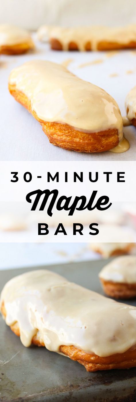 Maple Bars Recipe, Sour Cream Donut, Homemade Donut, Maple Donuts, Doughnut Recipes, Recipe Appetizers, Maple Bars, Maple Recipes, Homemade Donuts Recipe