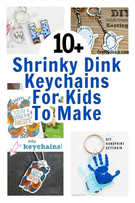 Shrink Film Diy Keepsake Keychains, Shrinky Dink Ideas Father's Day, Shrink Art Diy, Christmas Shrinky Dink Ideas For Kids, Shrink Keychain Diy, Shrink Art Keychain, Shrink Plastic Keychain Ideas, Shrink Paper Keychain Ideas, Shrink Wrap Keychain