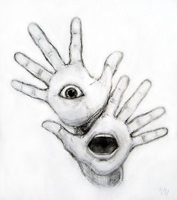 I just need this piece of inspiration on my pinterest.The hands are molding and translating into an interesting dress in my mind. Random thought:This would be such an amazing tattoo. Creepy Sketches, Surrealism Drawing, Beautiful Pencil Drawings, Scary Drawings, Weird Drawings, Trippy Drawings, Creepy Drawings, Drawing Faces, Dark Art Drawings