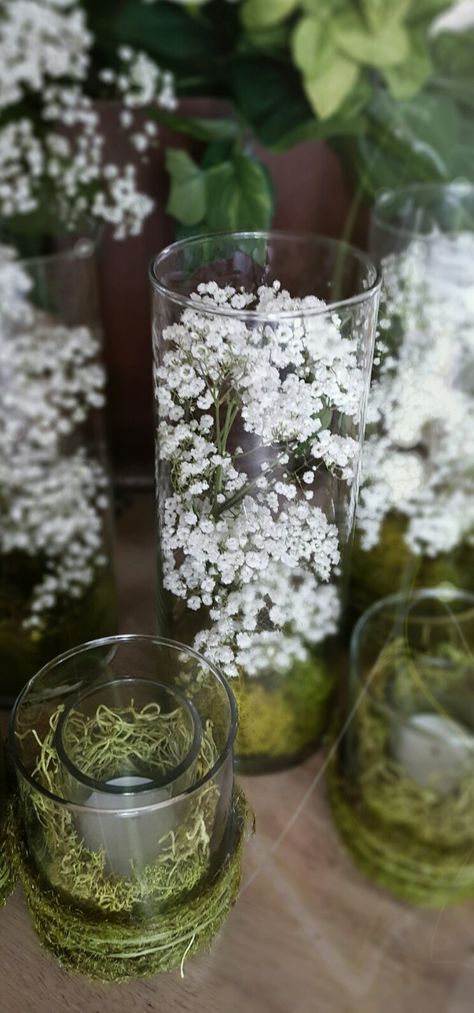 Mossy Wedding Bouquet, Mossy Green Wedding, Mossy Wedding Decor, Enchanted Forest Bridal Shower Ideas, Camp Centerpieces, Mossy Centerpieces, Moss Wedding Centerpiece, Enchanted Forest Bridal Shower, Nature Centerpiece