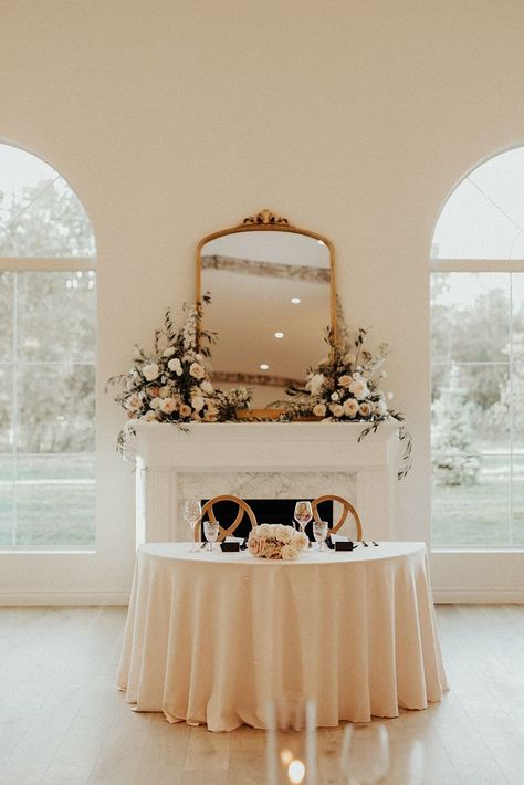 It's sweet, it's intimate, and it's one way you can sneek in a few more smooches on your day. If you're looking for inspo, this simple yet elegant table for two was one of our favourites. See more from this wedding on our website at the link below! Photo by: Hue of Blue Photography Simple Sweetheart Table, Elegant Sweetheart Table, Romantic Sweetheart Table, Sweetheart Table Wedding, Table For Two, Blue Photography, Showit Website Template, Table Wedding, Showit Website