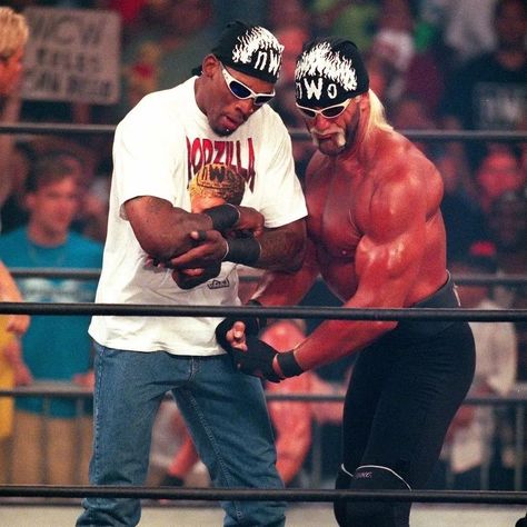 Nwo Wrestling, Nwa Wrestling, Elvis 68 Comeback Special, Wrestlemania 29, Wwe Outfits, World Championship Wrestling, Wrestling Posters, Wwe Pictures, Dennis Rodman