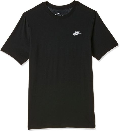 Men's Nike Sportswear Club T-Shirt Club T Shirt, Nike Mens, Nike Tshirt, Nike Tees, Mens Tee Shirts, Mens Sportswear, Black & White, Nike Sportswear, Men's Nike