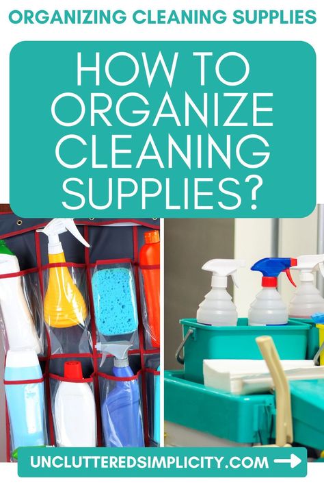 Need some inspiration to organize all those weirdly shaped cleaning supplies? Here are my best tips and quite a few handy storage solutions! Organize Cleaning Supplies, Spring Cleaning Schedules, Junk Organization, Cleaning Supply Storage, Clorox Wipes, Cleaning Supplies Organization, Deep Cleaning Tips, Cleaning Motivation, Cleaning Closet