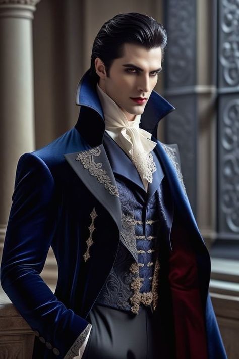 Male Pinup, High Fashion Men, Vampire Art, Formal Business, Guy Pictures, Prince And Princess, Business Outfits, Graphic Artist, Fantasy Character Design