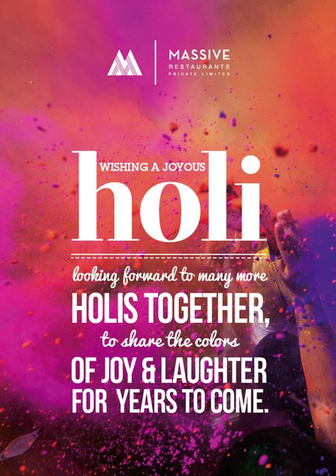 Holi Emailer by Disha Gupta Sangal, via Behance Happy Holi Creative Post, Happy Holi Wishes Creative, Holi Wishes Quotes, Happy Holi Picture, Best Holi Wishes, Happy Holi Quotes, Holi Wishes Images, Holi Festival Meaning, Holi Greetings