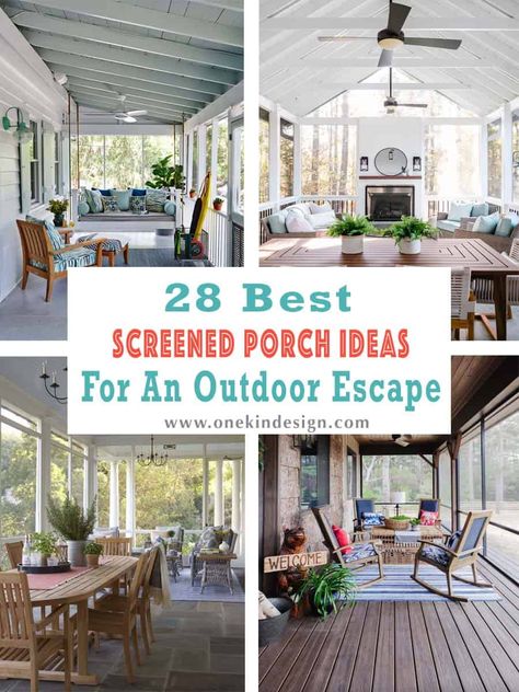 28 Best Screened Porch Ideas For An Inviting Outdoor Escape 3 Season Porch Ideas, Screened Porch Ideas, Small Screened Porch, Screened In Porch Furniture, Screened Porch Decorating, Balcony Garden Ideas, 3 Season Porch, Ipe Decking, Three Season Porch