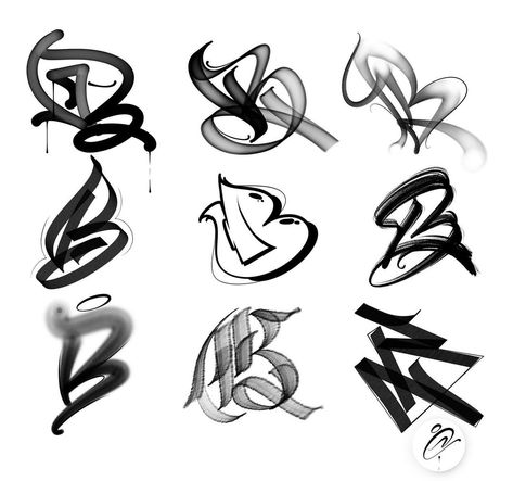 C.Styles on Instagram: “Letter "B" in different styles! Choose your fav and comment if you like it. • • • • • #handlettering #graffitialphabet #calligraffiti…” Cholo Graffiti, Graf Letters, Graffiti Letters Styles, Letter B Tattoo, Graffiti B, Og Abel, Tattoo Lettering Alphabet, Graffiti Lettering Alphabet, Graffiti Art Letters