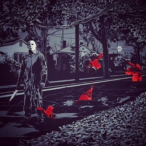 Fall is coming... #horror #michael #michaelmyers #michaelmyersnet #halloween #horrorfilms #scary #horrormovies Halloween Movie 1978, Michael Myers Wallpaper, Michael Myers Art, Halloween Franchise, Helloween Wallpaper, John Carpenter Halloween, Halloween Michael Myers, Halloween Film, Horror Artwork