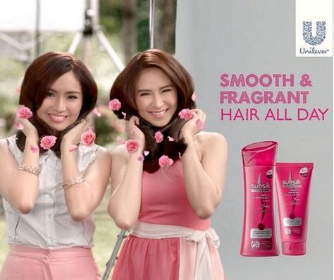 This is the pretty Kathryn Bernardo with Sarah Geronimo doing a commercial of Sunsilk Shampoo and Conditioner for this year 2016. They're very pretty endorsers of this shampoo and conditioner for Filipina women, indeed. "Nakakagigil!!!" :-) Sunsilk Shampoo, Sarah Geronimo, Cabanatuan City, Commercial Shoot, Kathryn Bernardo, Tv Commercial, Child Actresses, All Grown Up, Child Actors