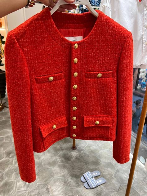 Red Tweed Jacket, Cornrows Braids For Black Women, Winter Fashion Outfits Casual, Outer Jacket, Braids For Black Women, Street Style Chic, Formal Style, Wardrobe Style, Casual Coat