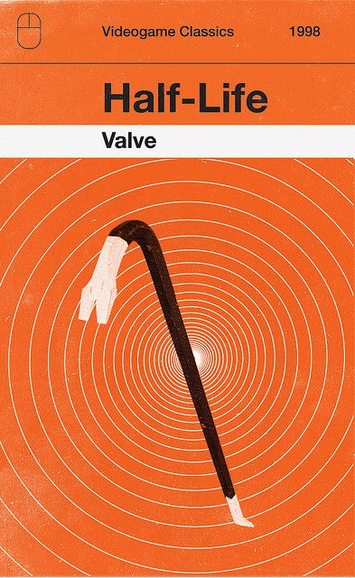 Half-Life #video #games Half Life Game, Olly Moss, Gordon Freeman, Video Game Posters, Life Cover, Game Theory, Moss Art, Penguin Classics, Half Life