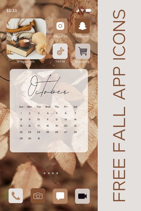 fall brown beige cute aesthetic iPhone app icons Design Iphone Home Screen, Fall App Icons Free, App Icon Aesthetic Free Download, Aesthetic Phone App Icons, Shortcut App Covers Aesthetic, Free Fall App Icons, App Aesthetic Icon, Black Iphone Icons, Free Iphone App Icons