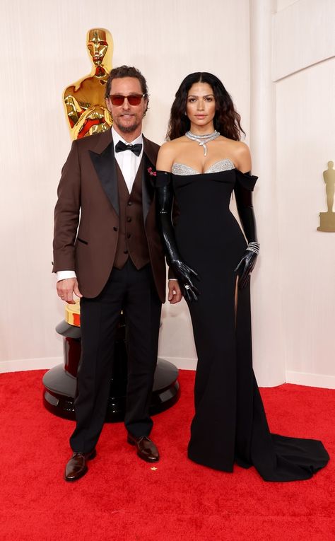 Matthew McConaughey and Camila Alves McConaughey  from Red Carpet Couples Turning Oscars 2024 Into A Date Night on E! Online Camilla Alves, Celebrity Red Carpet Looks, Grace Gummer, Oscars 2024, Kemp Muhl, Red Carpet Couples, Sean Lennon, Kate Mckinnon, Brendan Fraser