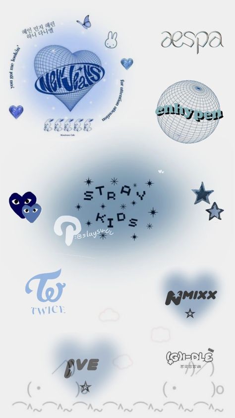 Y2k Blue Aesthetic, Y2k Wallpaper Iphone, Aesthetic Logo, Baby Blue Wallpaper, Wallpaper Iphone Boho, Stay Kids, Jelly Wallpaper, Kpop Iphone Wallpaper, Cute Blue Wallpaper