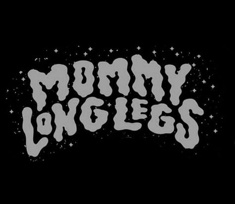 Mommy Long Legs Poster Band, Crust Pants Diy, Mommy Long Legs Punk Band, Band Logos Ideas, Diy Jacket Ideas, Punk Patch Stencil, Punk Slogans, Band Patches Diy, Hole Band Logo