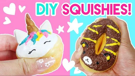 How to Make DIY Squishies (No Memory Foam)! #MemoryFoamStyles How To Make Squishies, Diy Squishies, Diy Squishy, Homemade Squishies, Bow Cupcakes, Squishies Diy, Diy Donuts, Mini Pinatas, Cute Squishies