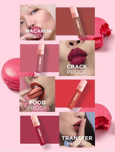 Chocolate Scent, Vogue Makeup, Lipstick Ad, Loreal Paris Makeup, Les Macarons, Cosmetic Creative, Makeup Ads, Beauty Video Ideas, Baby Lips