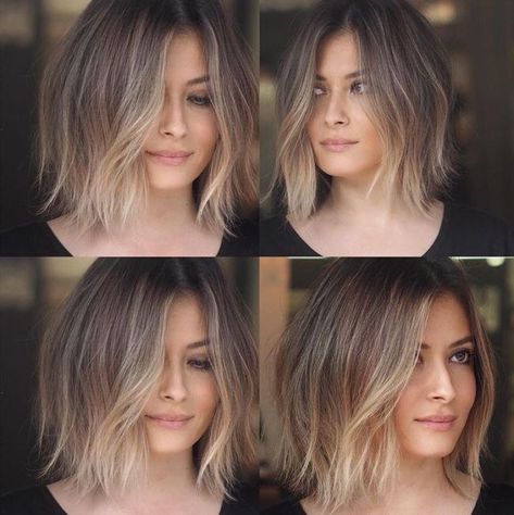 Short Hair Natural Balayage, Short Bob Balayage Hair, Short Bob Ash Blonde, Natural Balayage Short Hair, Ombre Hair Short Bob, Balayage Hair Short Bob, Short Bob Hair Color Ideas, Bob Hair Balayage, Short Hair Colour Ideas