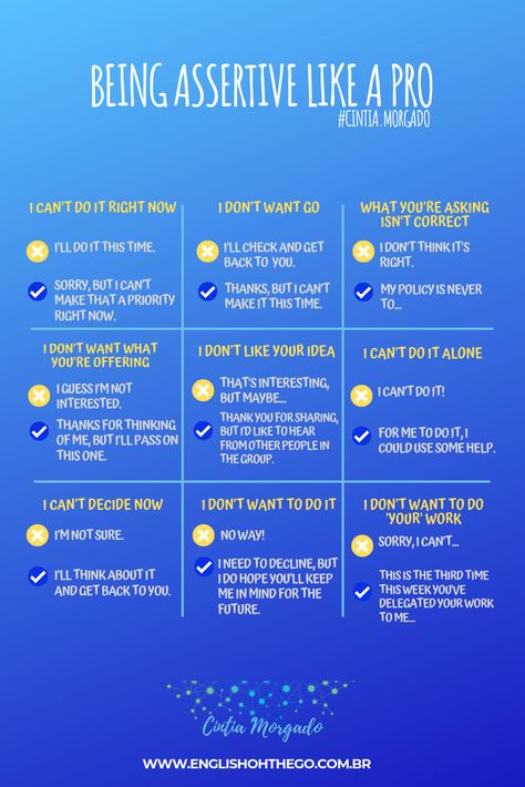 Do you want to sound more confident when you refuse to do something?  Improve your fluency and speak English more confidently.  These ideas are for you! Speak Like A Boss, How To Sound More Professional, How To Speak English Confidently, How To Speak Professionally, Speak Confident English, How To Sound More Confident, How To Speak More Softly, How To Speak More Intelligently, How To Speak Softly