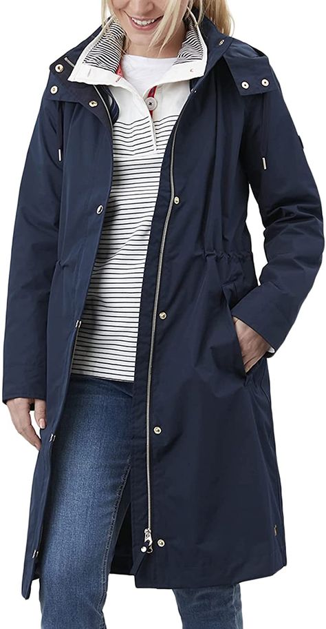 Navy Winter Raincoat For Outdoor Use, Navy Hooded Raincoat For Outdoor, Navy Winter Outdoor Raincoat, Navy Waterproof Raincoat, Navy Raincoat, Functional Long-sleeved Blue Raincoat, Raincoat Outfit, Wooly Hats, Raincoats For Women