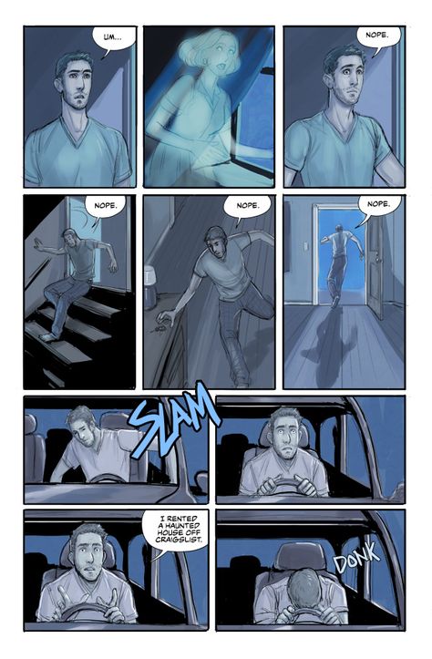 NOPE  (Page 25 of Wilde Life by Pascalle Lepas) Comic Inspiration, Bearded Man, Comic Pages, Web Comics, How To Make Comics, Comic Page, Fun Comics, Bearded Men, Inspiring Stories